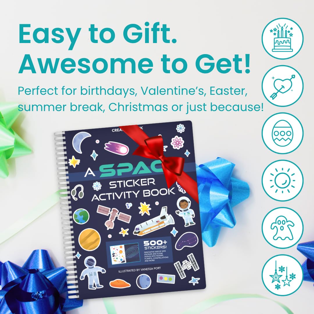 CUPKIN Outer Space stickers bundle supporting imaginative play and motor skills