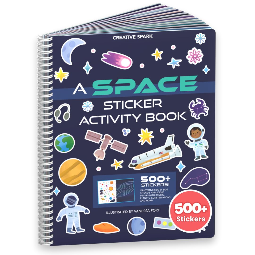CUPKIN Outer Space Sticker Book cover shown for kids' space adventures