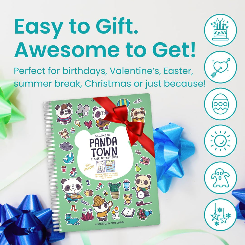 Cupkin Panda gift packaging presents a bright, creative gift for kids