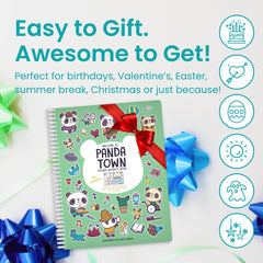 Cupkin Panda gift packaging presents a bright, creative gift for kids