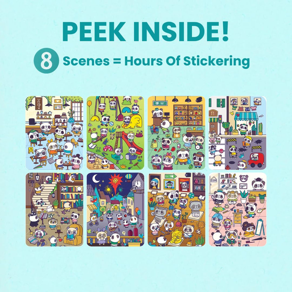 Cupkin Panda spiral-bound layout keeps pages open for easy crafting