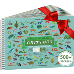 Cupkin Reptiles Sticker Book cover—bright design to spark curiosity on trips