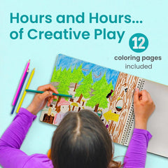 Cupkin spiral-bound design keeps pages flat for easy sticking.