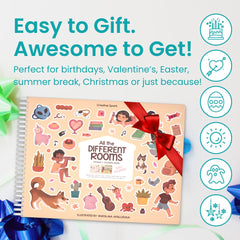 Cupkin stickers and scenes inside pages for playtime and storytelling
