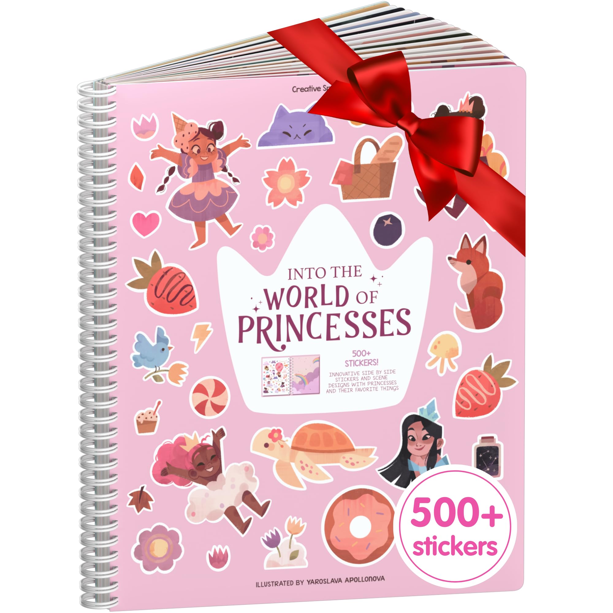Cupkin World of Princesses sticker book cover for screen-free play