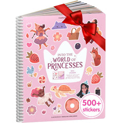 Cupkin World of Princesses sticker book cover for screen-free play