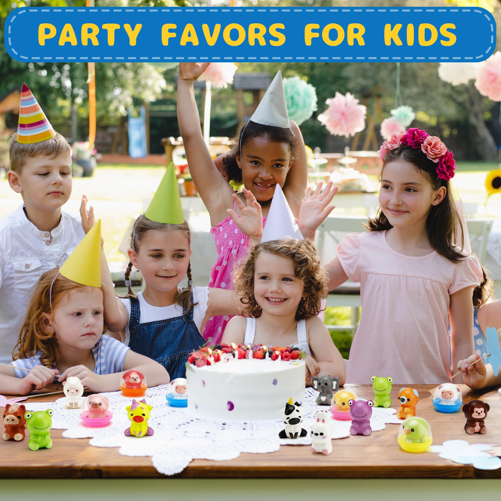 Curibble classroom rewards with squishy animals in capsules to encourage participation.