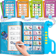 Curious 2 Learn ABC learning book cover promotes bilingual exploration for toddlers.