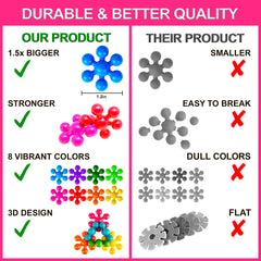 Curious 2 Learn fine motor skills building with discs and blocks