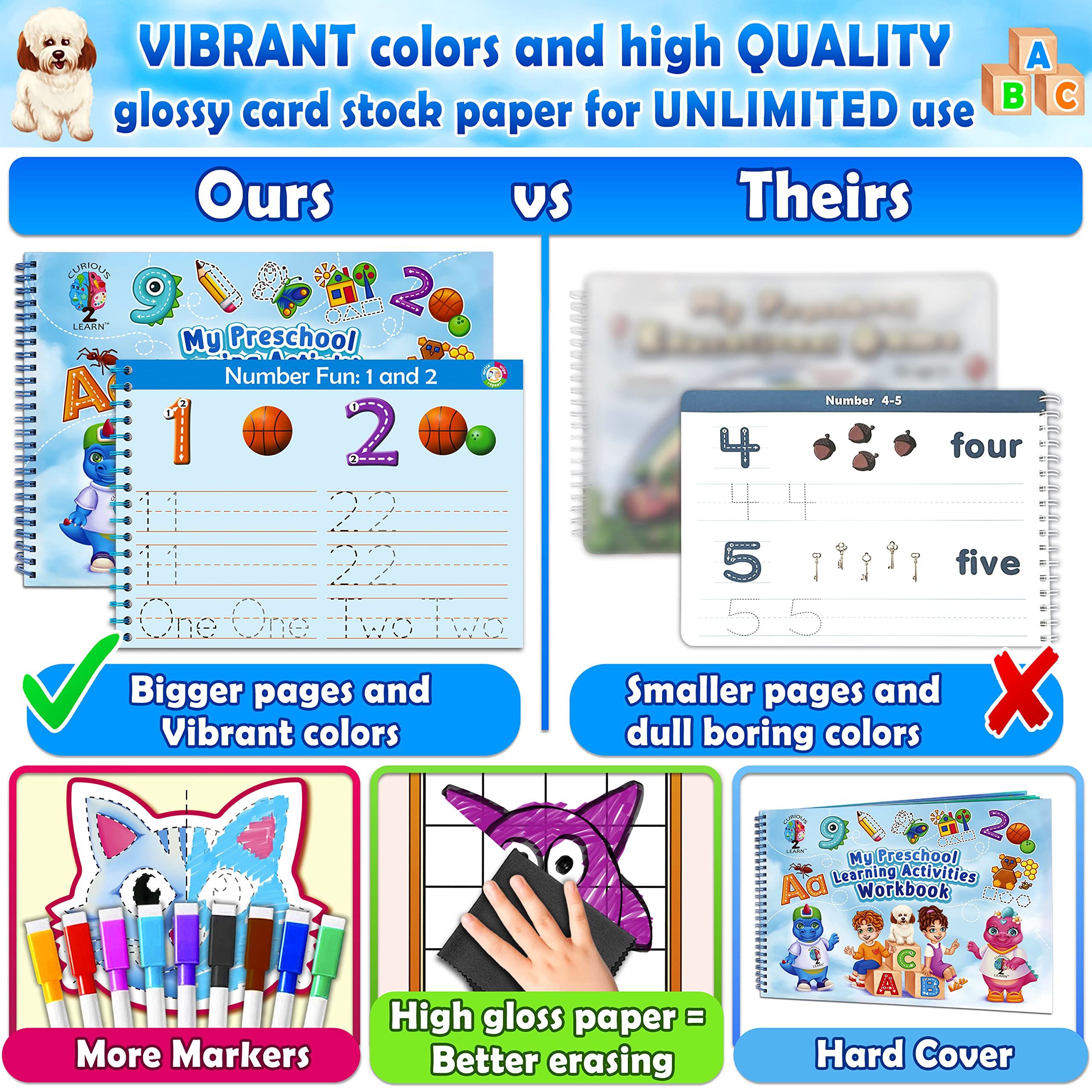 Curious 2 Learn emphasizes Montessori-inspired hands-on learning and independence.