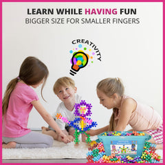 Curious 2 Learn preschool activities encouraging creative construction