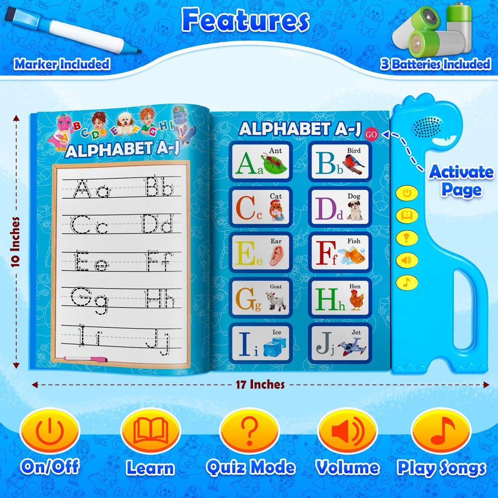 Curious 2 Learn built-in sounds and music capture your child's attention.