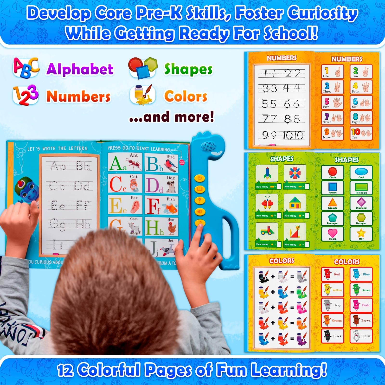 Curious 2 Learn travel-friendly design fits car rides and airplanes.