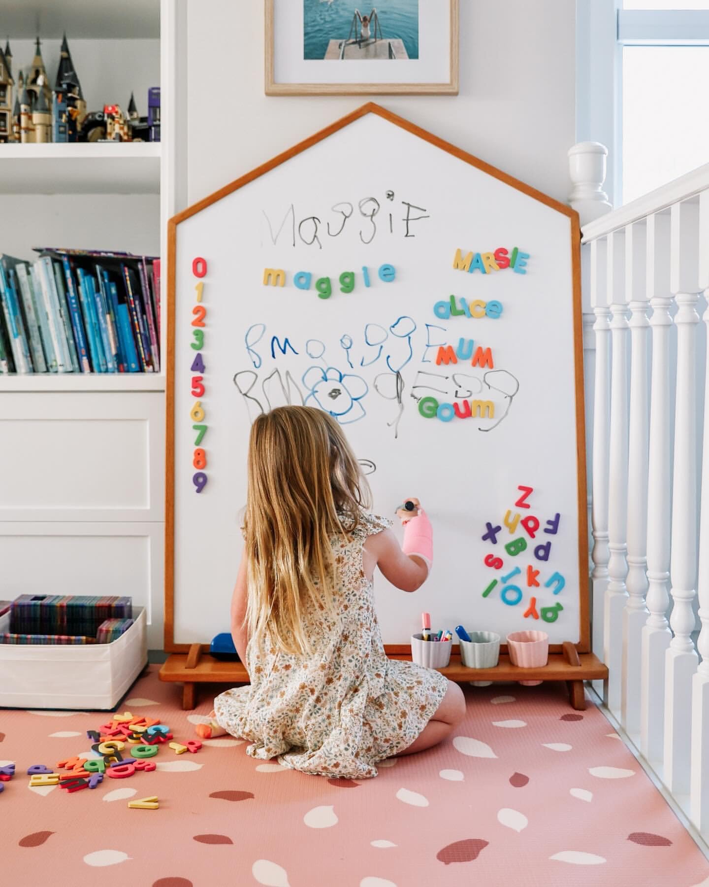 Curious Columbus magnetic bath-time magnets withstand water play and messy adventures.