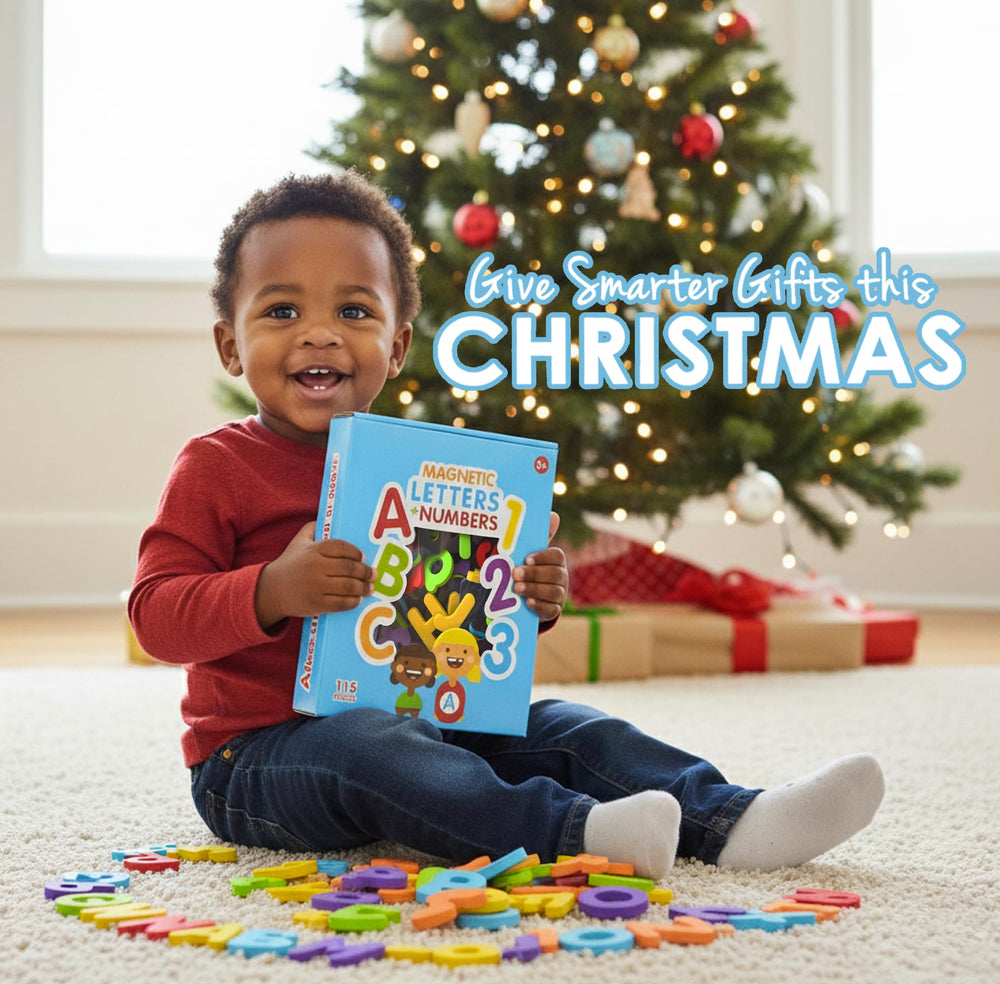 Curious Columbus foam letters in lowercase support letter recognition and word-building play.