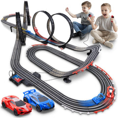 Cusocue high-speed slot track with lap counter for immersive racing
