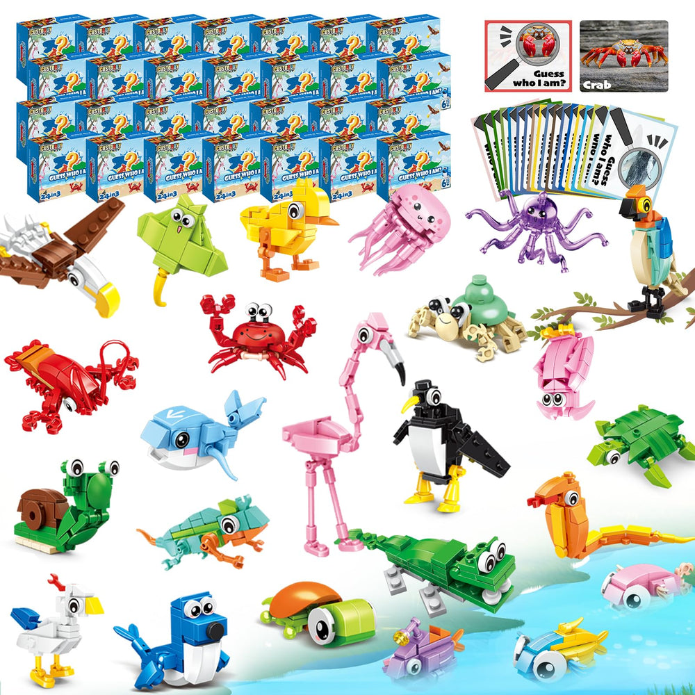 Custoduy animal building blocks show colorful animals for creative hands-on play