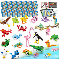 Custoduy animal building blocks show colorful animals for creative hands-on play
