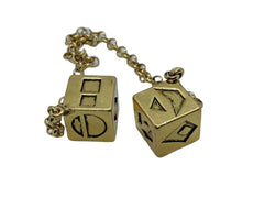 Smuggler's Dice 16mm cubes on a 10.5 inch chain for bold car display
