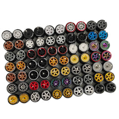 CustomDiecast 1:64 wheels rim design variety enhances customization options.