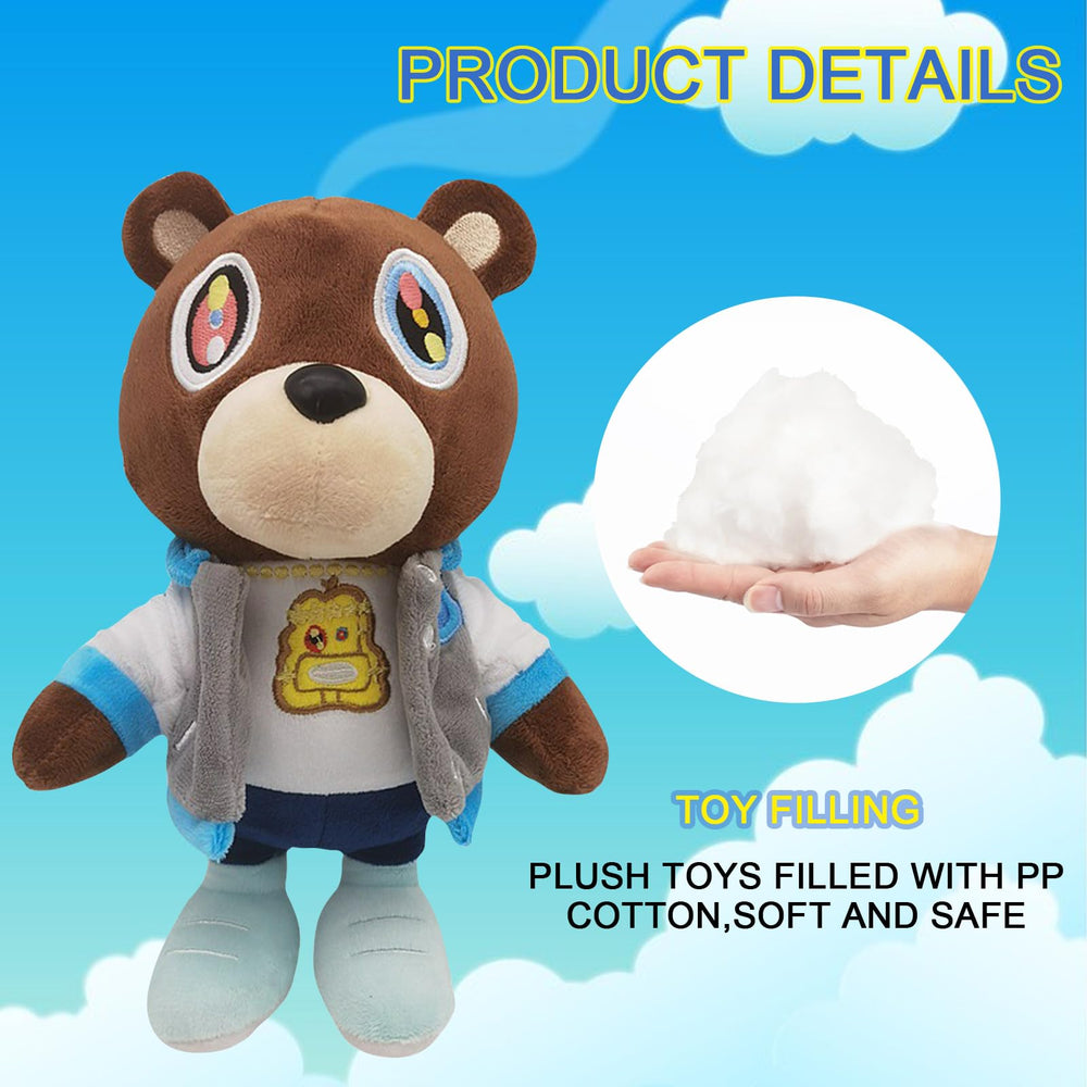 Cute Plush Bear friendly-face invites kids to hug, imagine stories, and unwind after busy days.