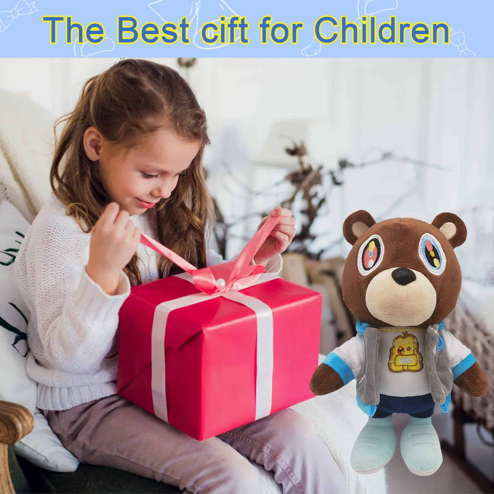 Cute Plush Bear gift-ready-packaging indicates a thoughtful graduation or birthday gift option.