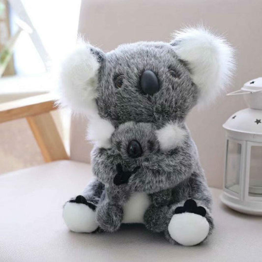 Cute rabbit mum koala plush 11 inch with soft fabric for comforting hugs