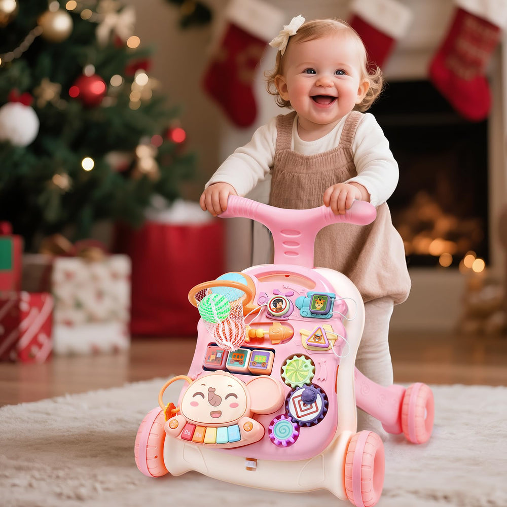 CUTE STONE activity center with five zones engages little hands and minds.