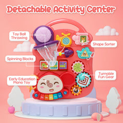 CUTE STONE Baby Walker colorful gear and rattle encourage hand-eye coordination