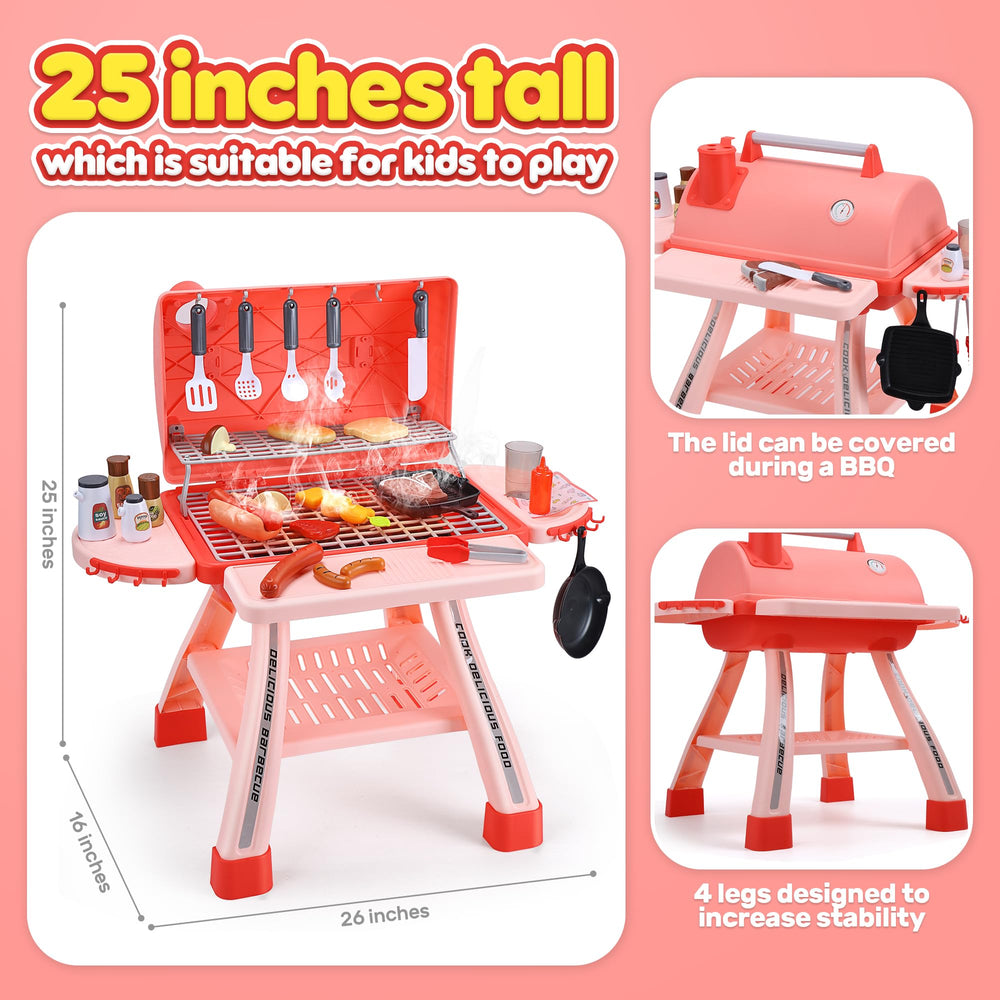 CUTE STONE BBQ cool mist spray adds smoky realism for play
