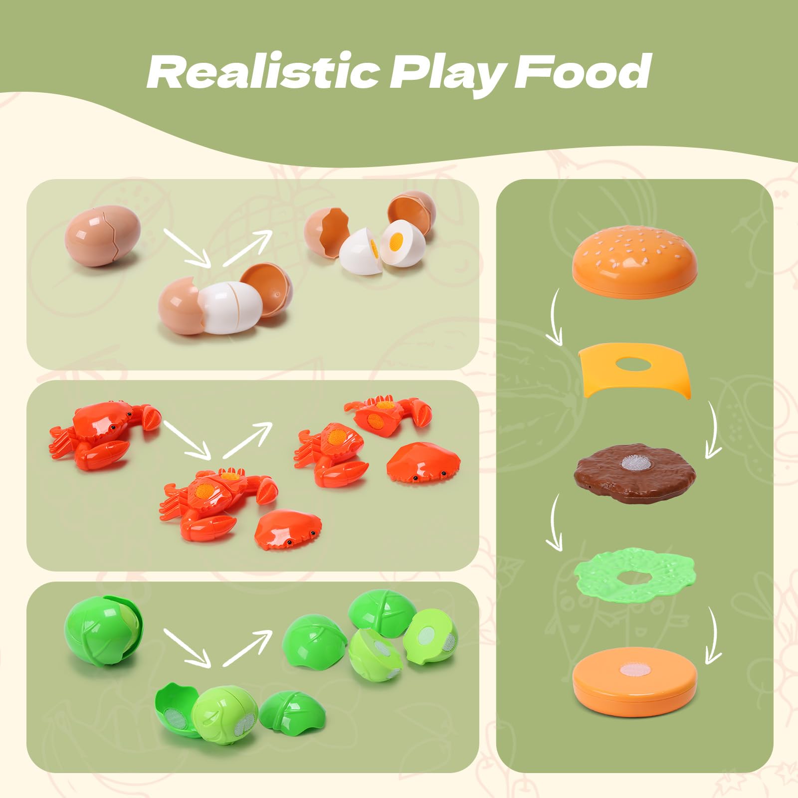 CUTE STONE non-toxic ABS materials ensure safe, durable playtime for toddlers