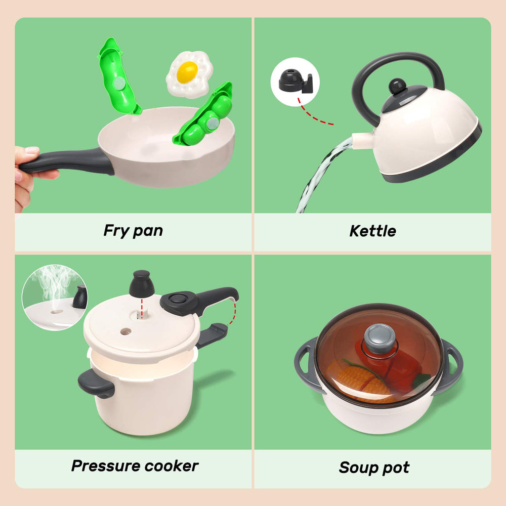 CUTE STONE cookware and utensils for creative role play.