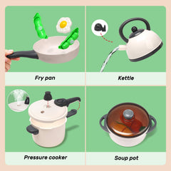 CUTE STONE cookware and utensils for creative role play.
