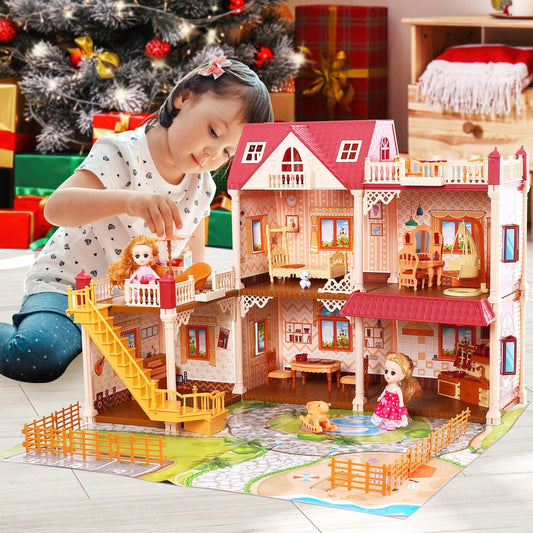 CUTE STONE Dollhouse bedroom scene encourages imaginative role-play.