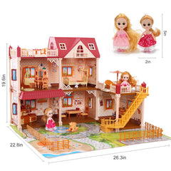 CUTE STONE Dollhouse DIY assembly process supports problem-solving and bonding.