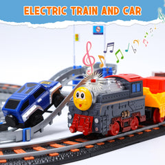 CUTE STONE electric train with realistic sounds on smooth rails