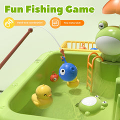 CUTE STONE Floating frog toy enhances bath or pool time