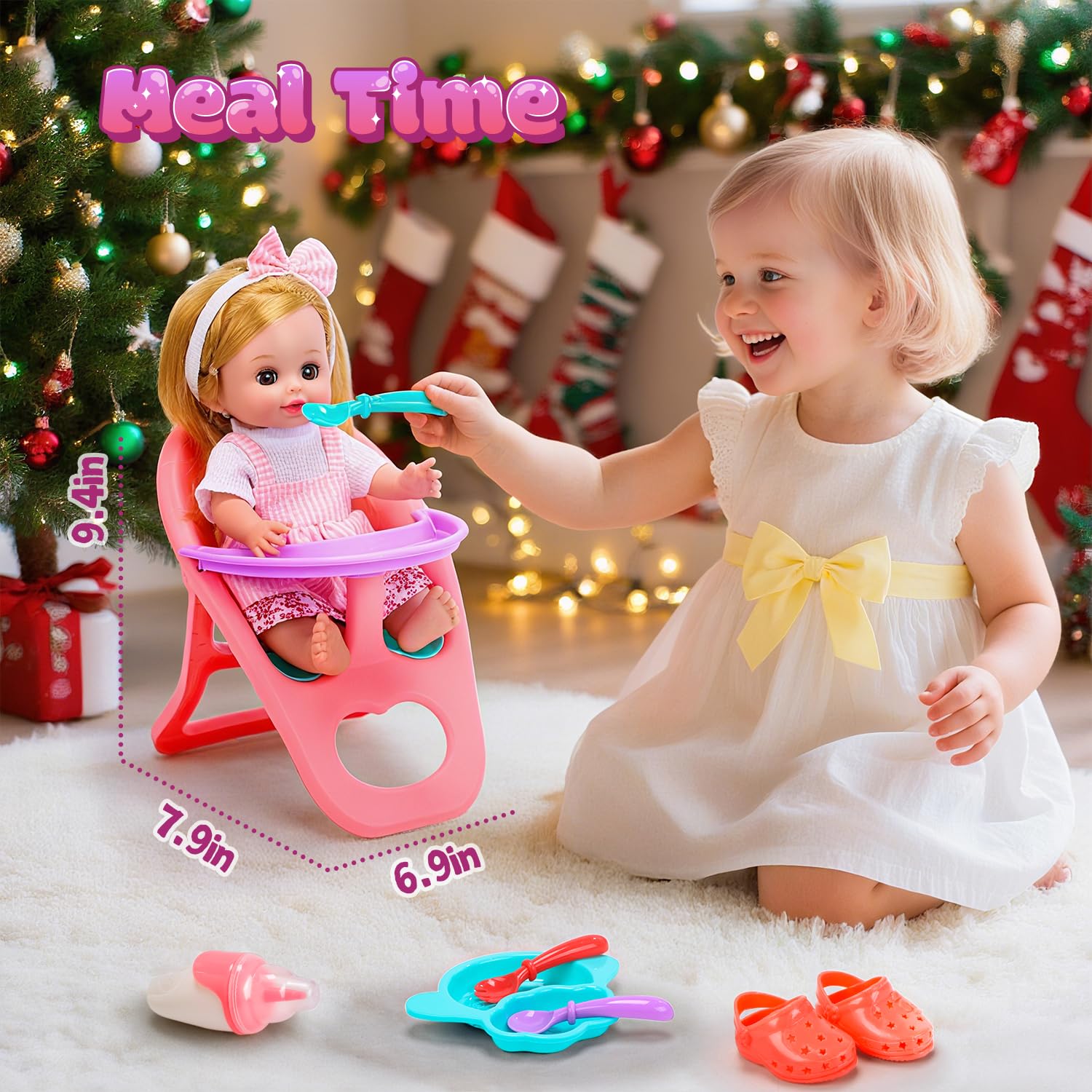 Cute Stone high chair adds authentic feeding moments to pretend play