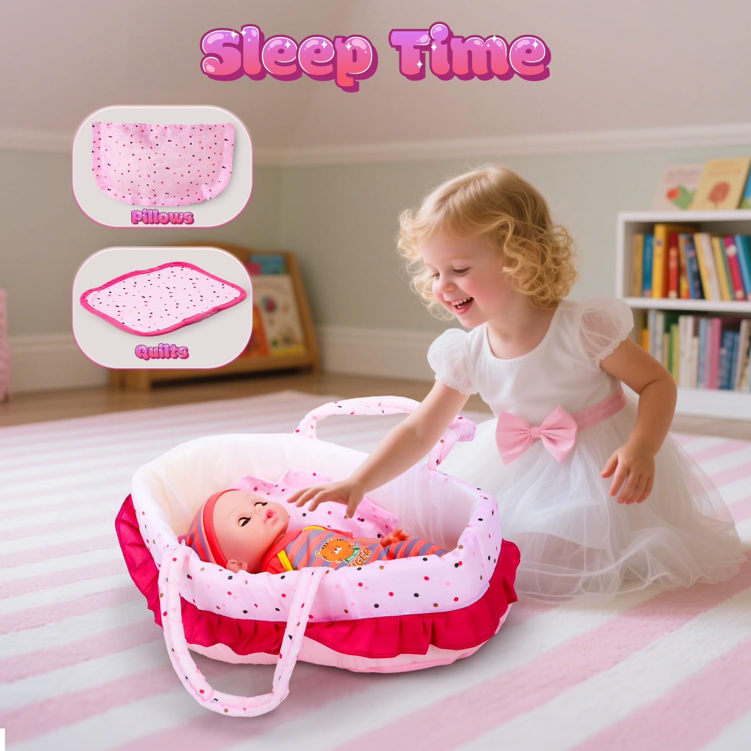 Cute Stone high chair — realistic feeding setup for role-play scenarios.