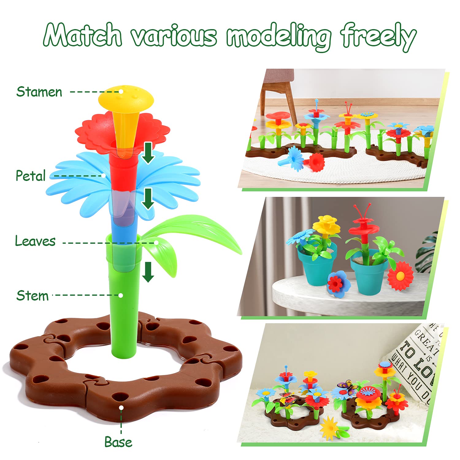 CUTE STONE insect figures add friendly garden companions to pretend play.