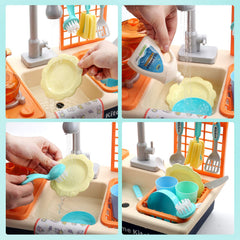 Cute Stone cutting food pieces provide safe pretend slicing experiences