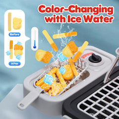 CUTE STONE cool mist spray adds refreshing sensory play between cooking adventures.