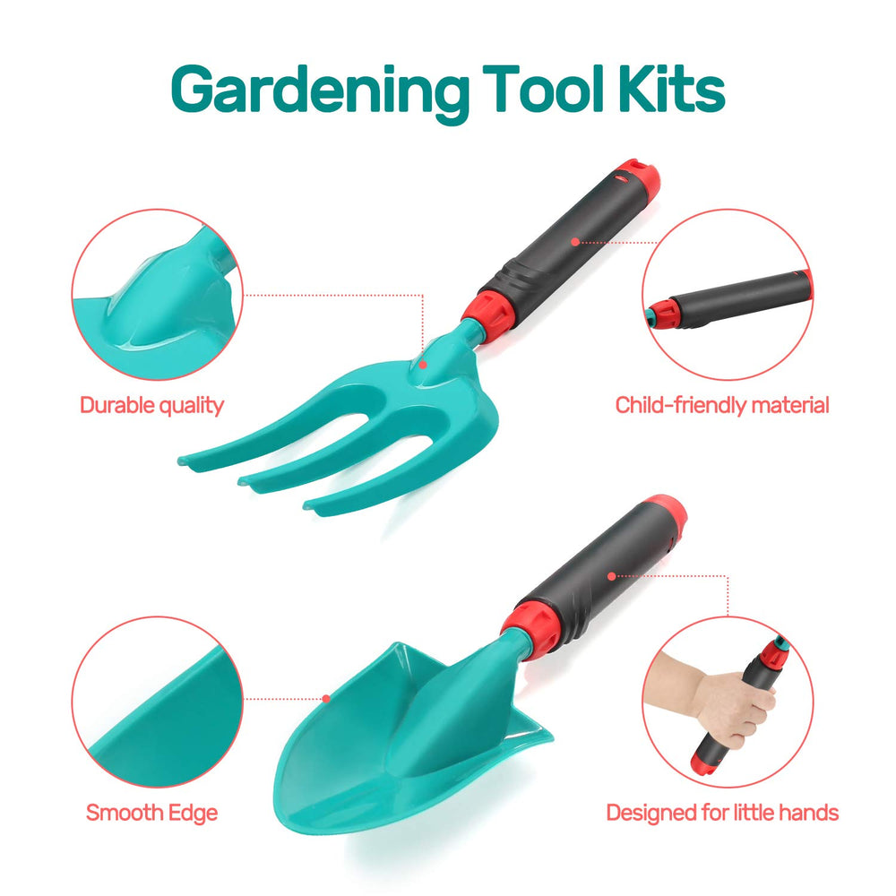 CUTE STONE double hoe makes weeding kid-friendly and efficient