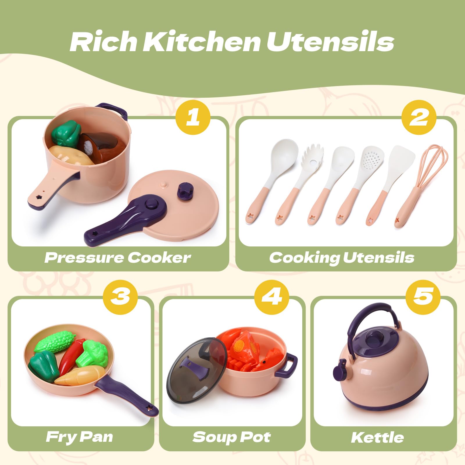 CUTE STONE reusable cutting features invite repeat play and easy cleanup