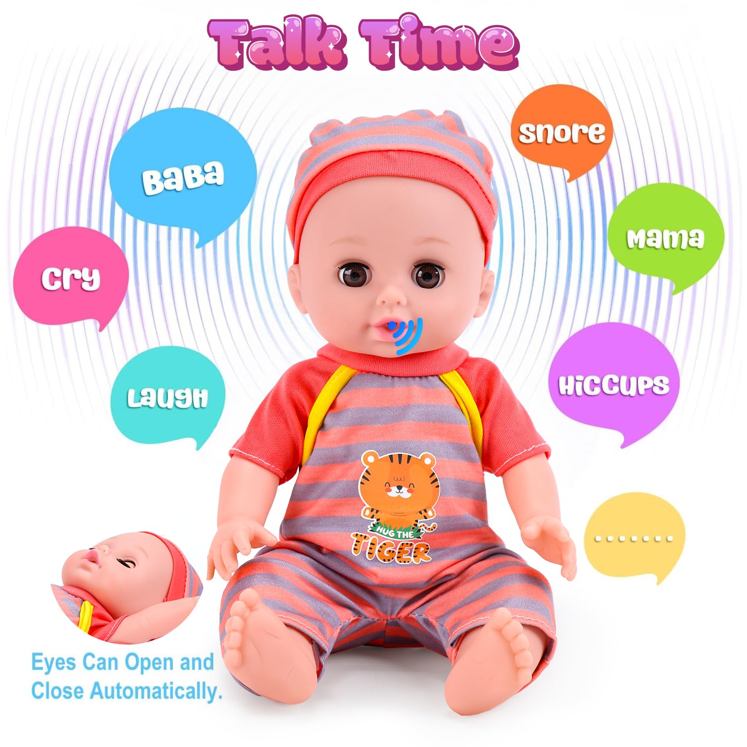 Cute Stone outfits set — extra clothing for dress-up and daily care pretend-play.