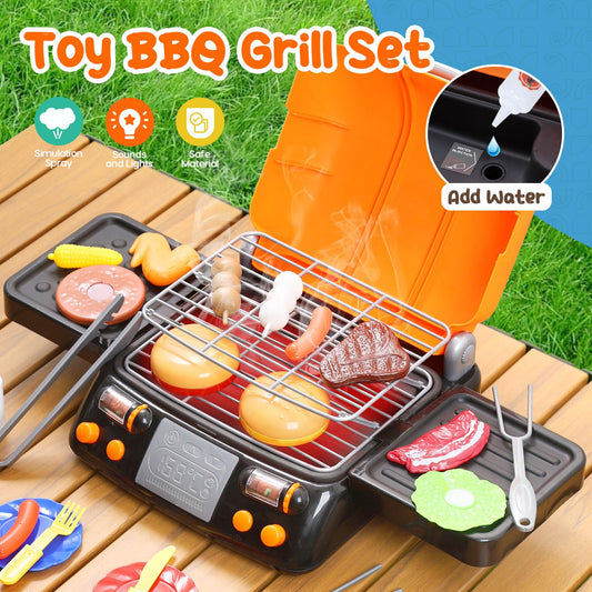 Cute Stone play food set included for realistic pretend meals and culinary creativity