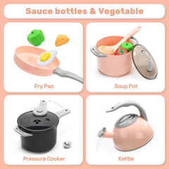 Cute Stone pretend foods and vegetables for creative kitchen adventures