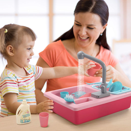 CUTE STONE real faucet action demonstrates running water for realistic, engaging role-play scenarios.