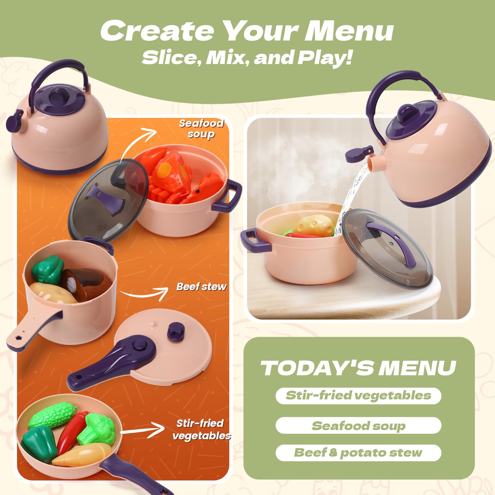 CUTE STONE compact design fits small hands for easy carrying and storage