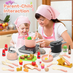 Cute Stone induction sounds and lights enhance immersive kitchen play